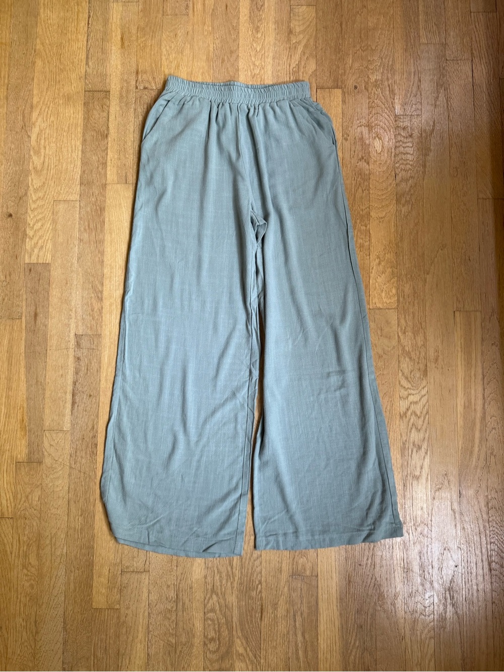 Shein Green Wide Leg Pants Size S